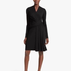 M.M. LAFLEUR Morgan dress knit crepe. NWT. Black. Sz +1(xL)